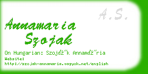 annamaria szojak business card